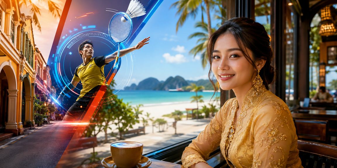 Pertaruhan sukan Langkawi dengan pakaian kebaya di platform 1901